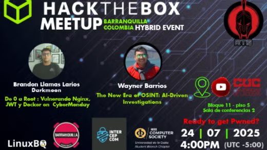 Hack The Box Meetup #17: OSINT y Hacking en Vivo